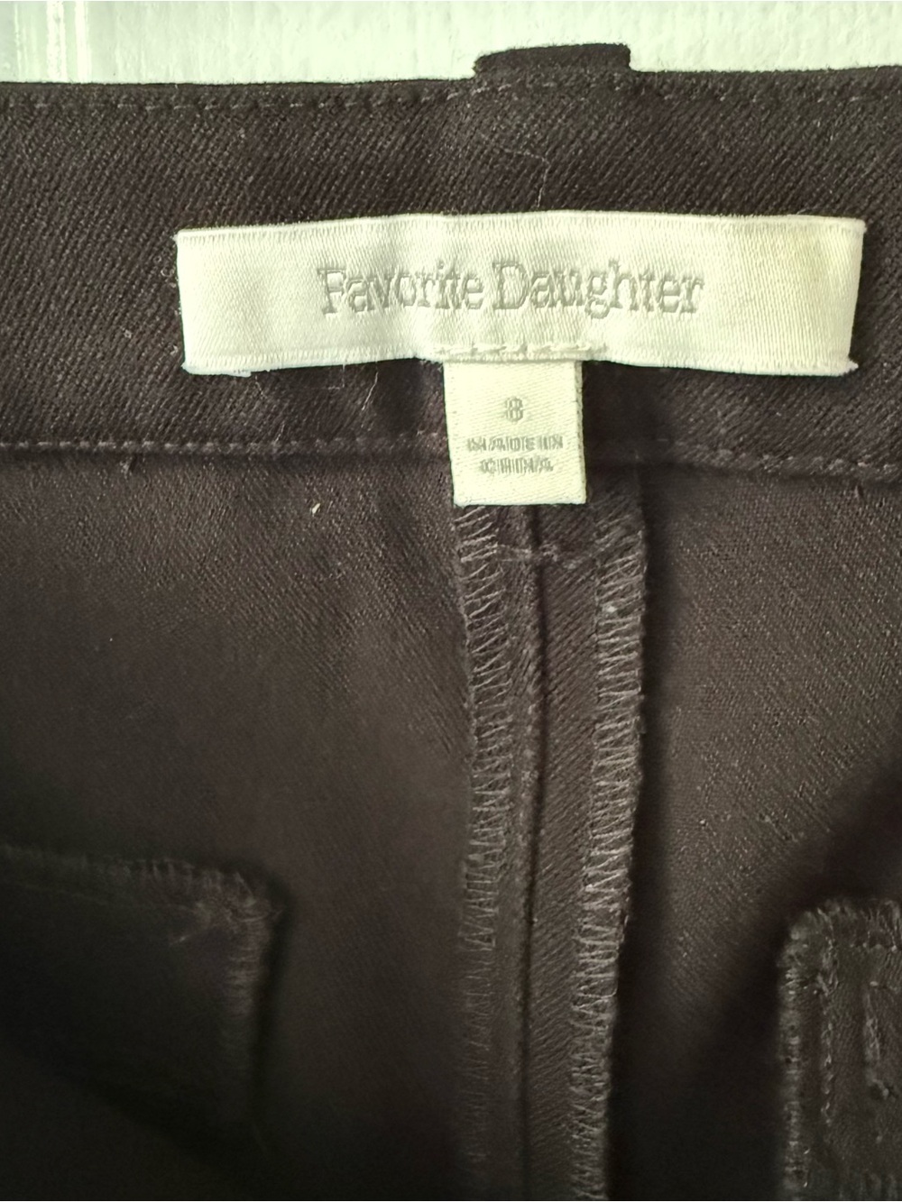 Favorite Daughter Pleated Trouser/Pant in Black 8 - Picture 6 of 8